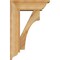 Ekena Millwork Westlake Traditional Rough Sawn Bracket w/ Offset Brace, Western Red Cedar, 6"W x 16"D x 24"H BKT0604X16X24WTL01RWR - alternate 4